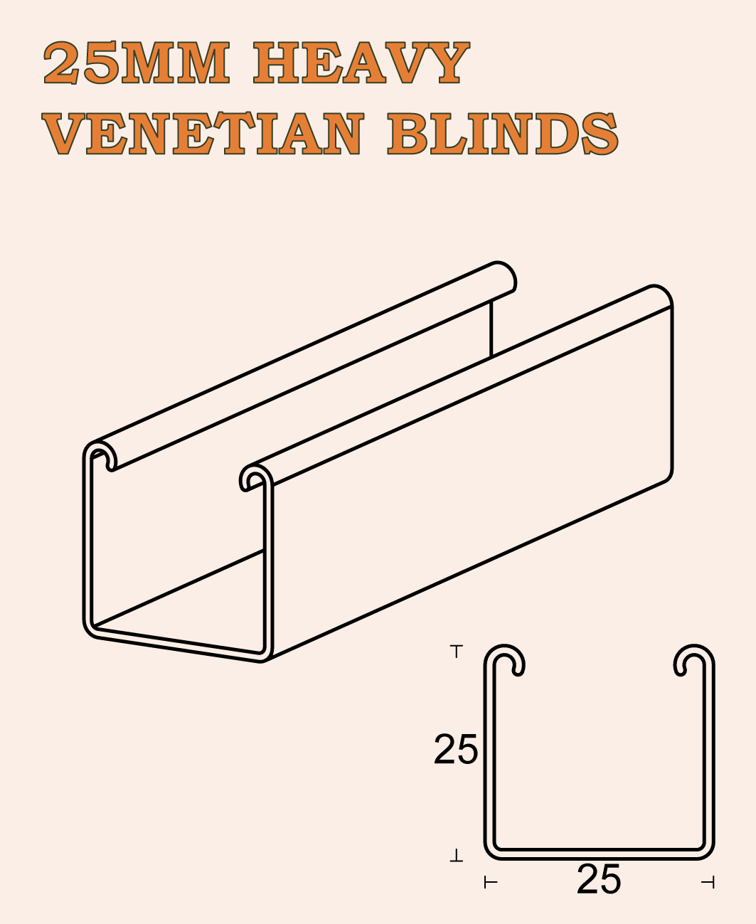 25MM HEAVY VENETIAN BLINDS